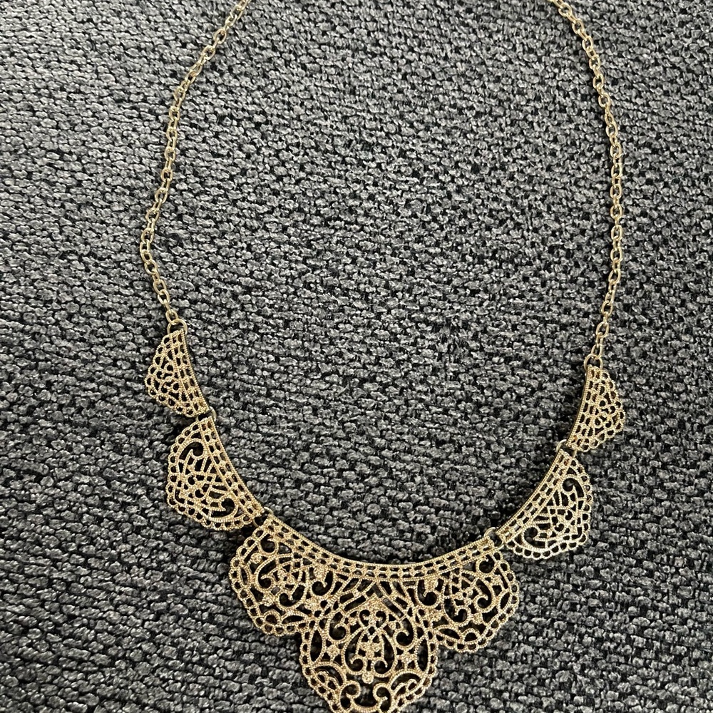 Intricate Gold Filigree Necklace